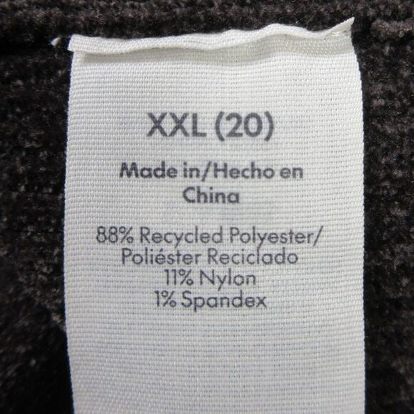 Chenille Y2K Vibe Cropped Sweater Hoodie XXL Breen Chocolate 2XL Coffee Brn NWT - Picture 8 of 11